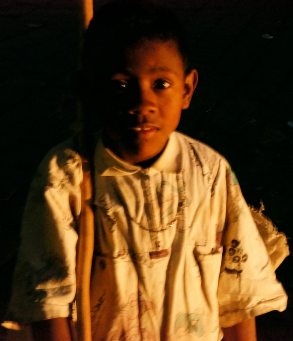 Antananarivo - street boy - bit of light  