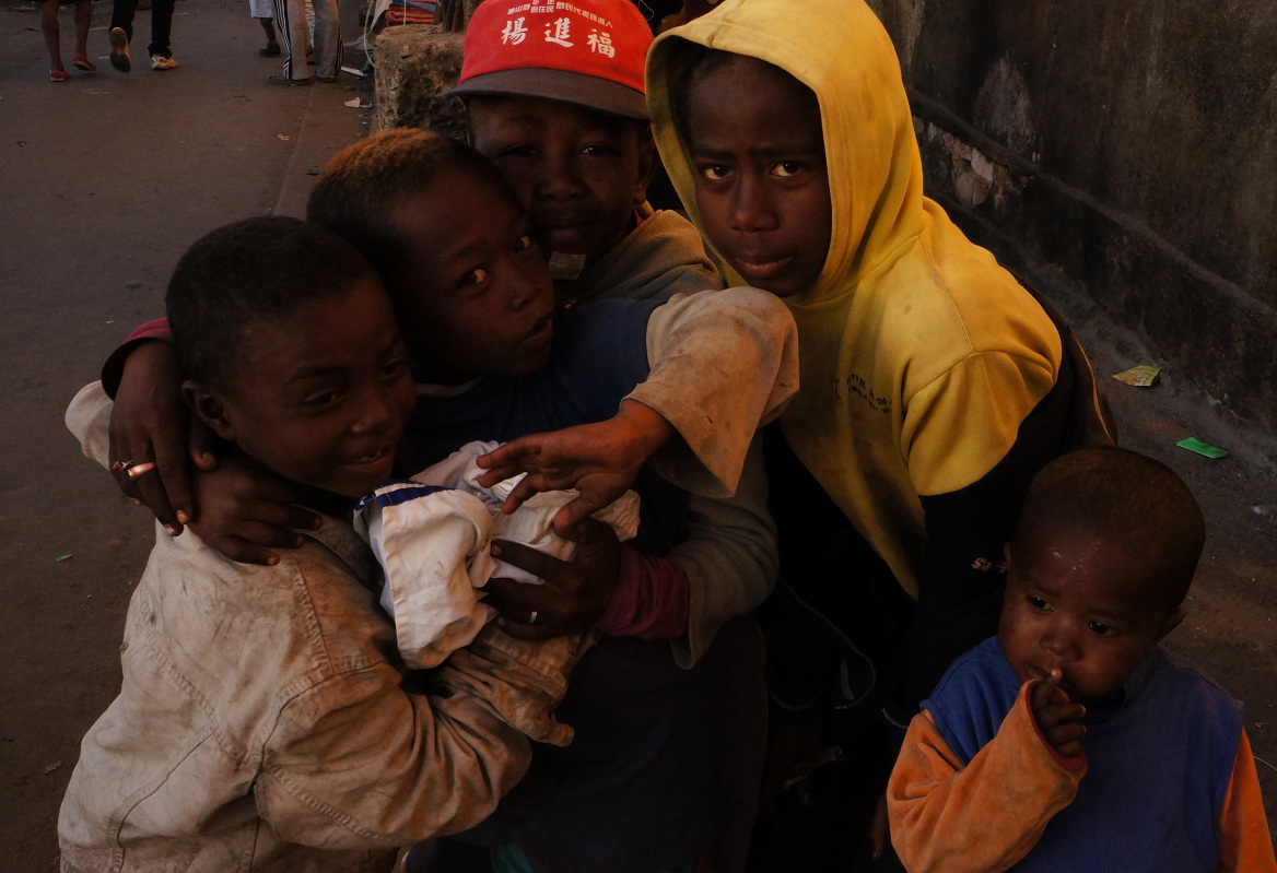 Antananarivo - five street boys