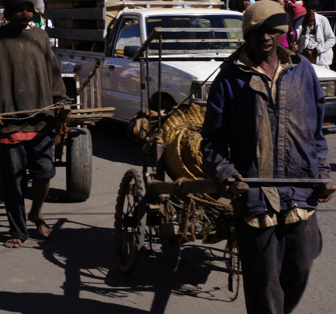 two carters - streets of Antananarivo