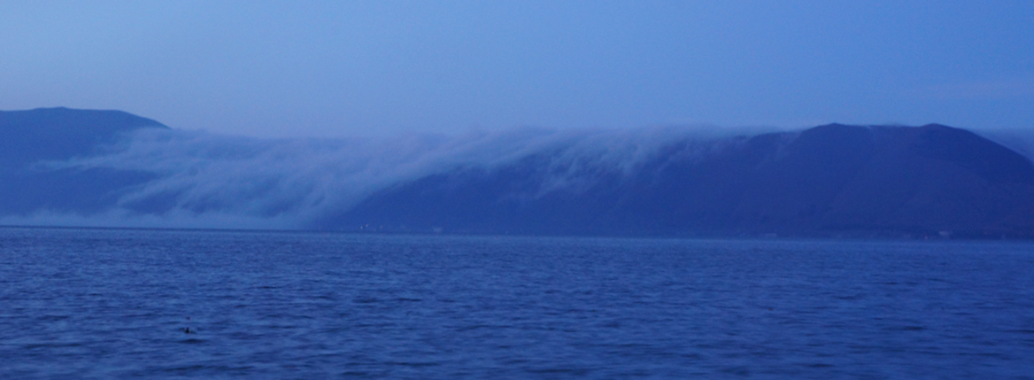 Clouds Falling into Lake Sevan
