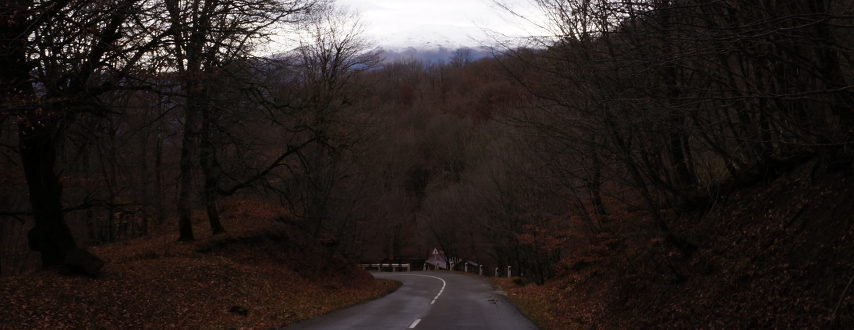 Armenia - Chilly mountain road