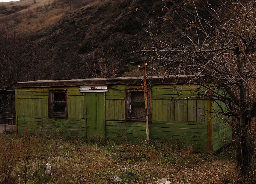 Armenia - Debed Valley - Green Carriage used as House
